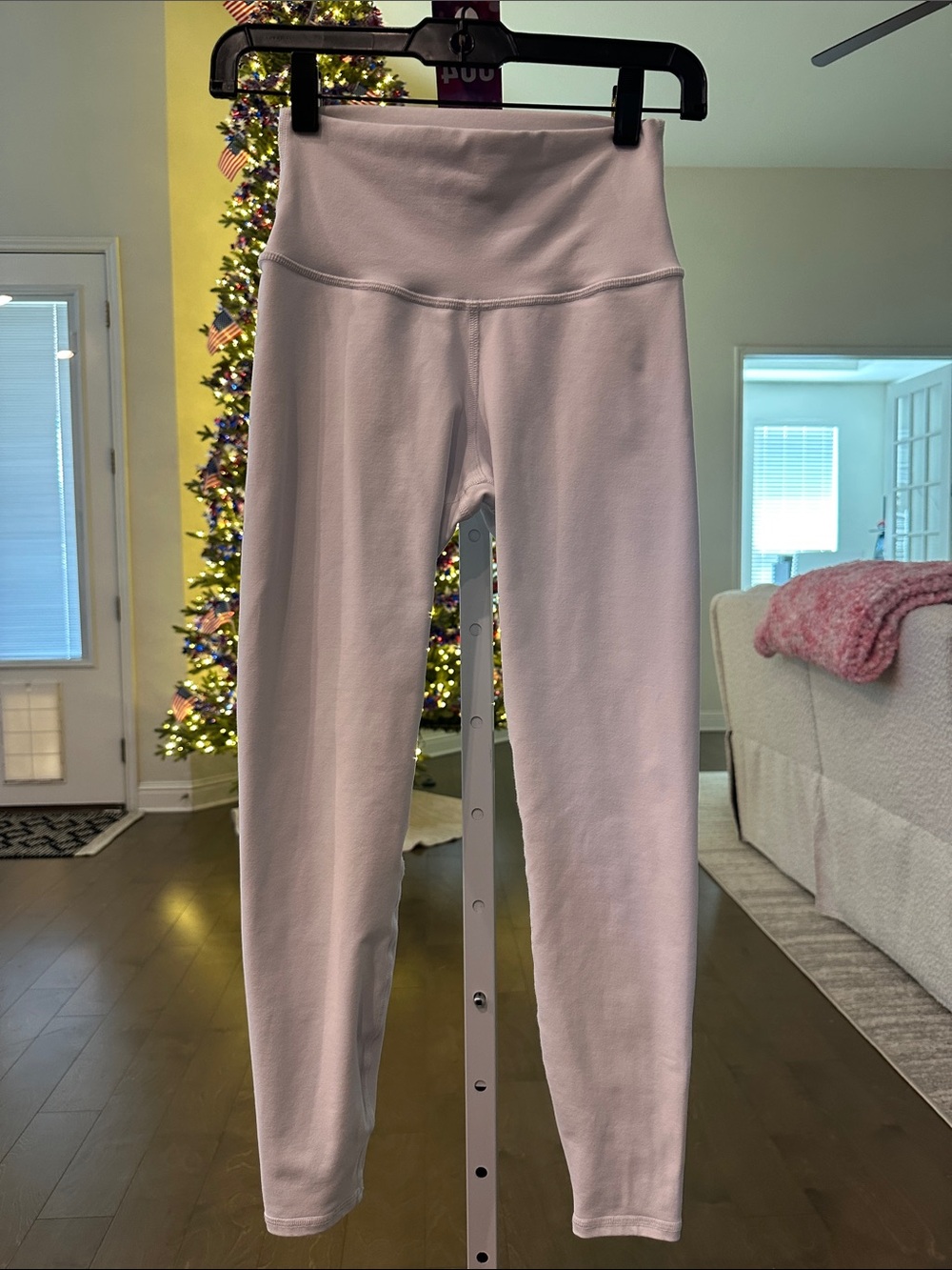 ALO Yoga High-Rise White Airbrush Leggings